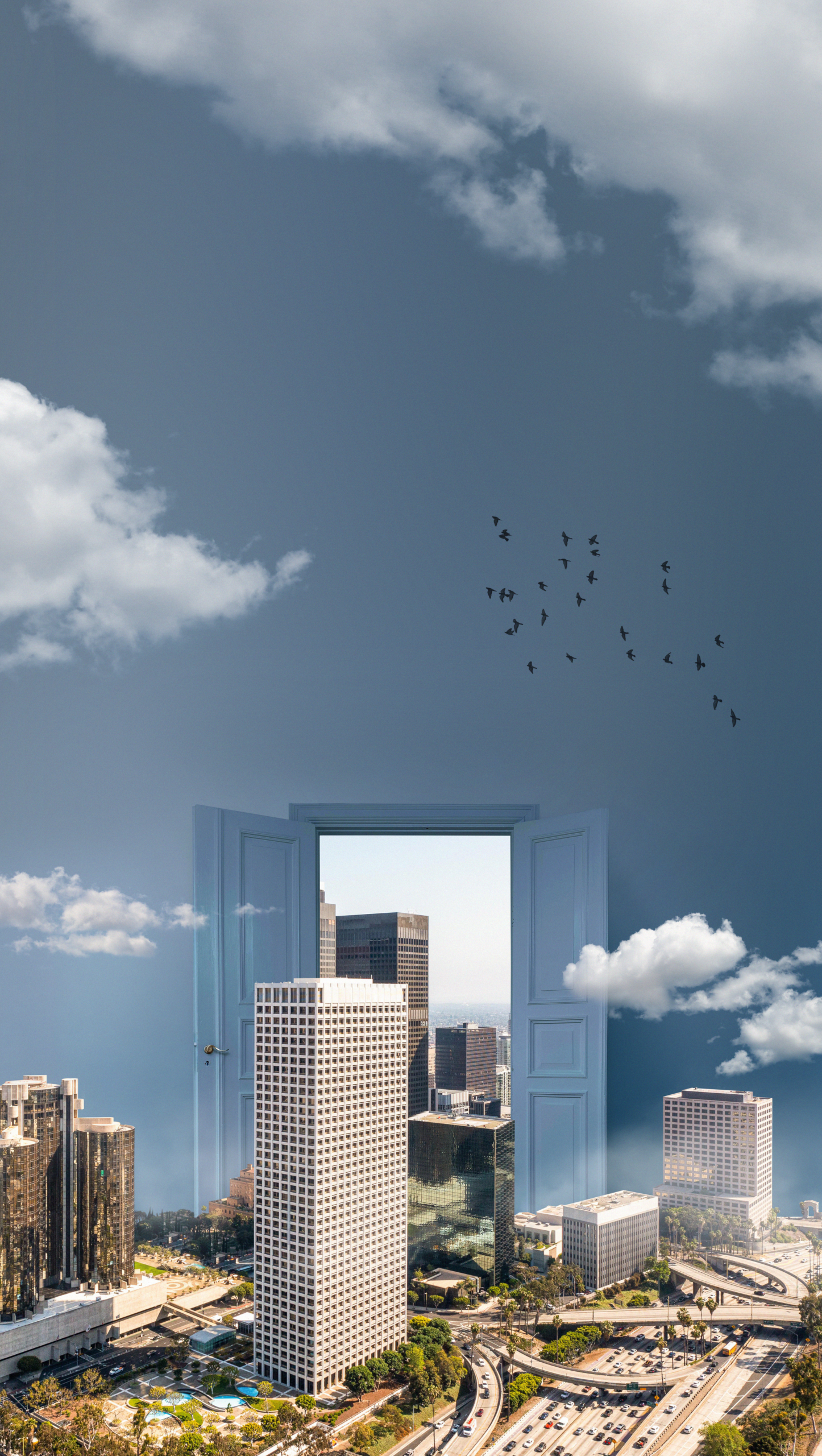 door-opening-revealing-tall-buildings