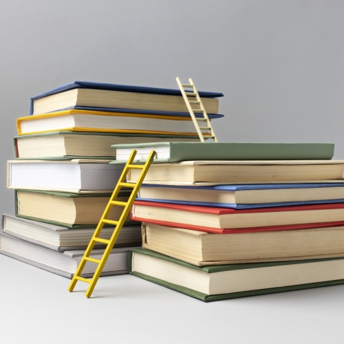 front-view-stacked-books-ladders-education-day